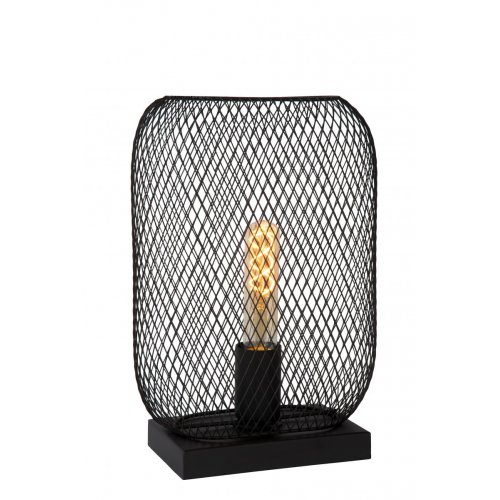 LUCIDE MESH Table lamp E27/60W H32.5 cm Black stolní lampa - obrázek