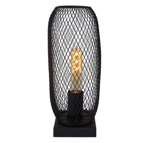 LUCIDE MESH Table lamp E27/60W H32.5 cm Black stolní lampa - obrázek