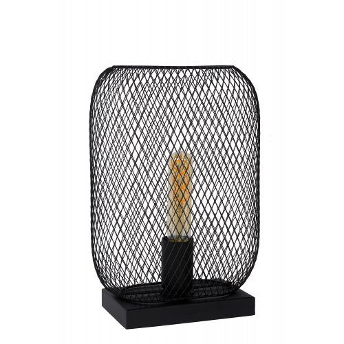 LUCIDE MESH Table lamp E27/60W H32.5 cm Black stolní lampa - obrázek