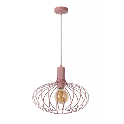 LUCIDE MERLINA Pendant E27/60W Pink závěsné svítidlo, lustr - obrázek