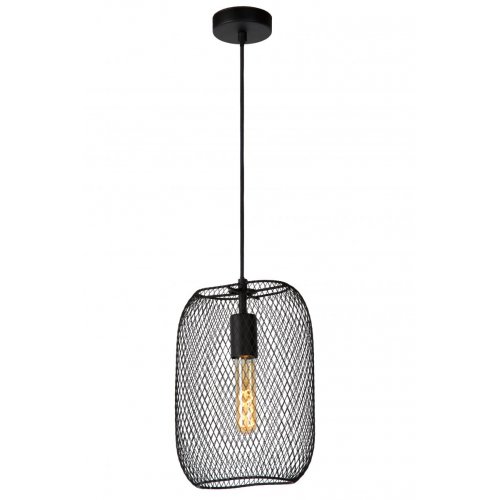 LUCIDE MESH Pendant E27/60W 23.5/12/160cm Black závěsné svítidlo, lustr - obrázek