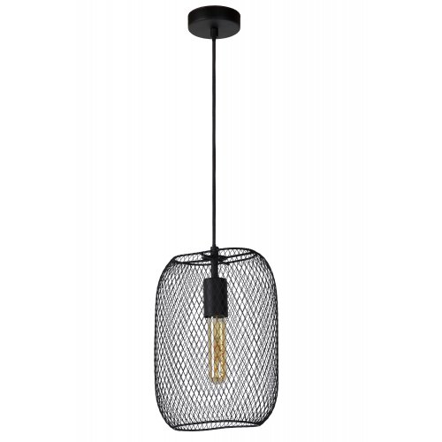 LUCIDE MESH Pendant E27/60W 23.5/12/160cm Black závěsné svítidlo, lustr - obrázek