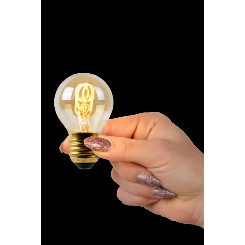 LUCIDE Bulb LED globe 4.5cm E27/3W 2200K Dimmable Amber žárovka, zářivka - obrázek