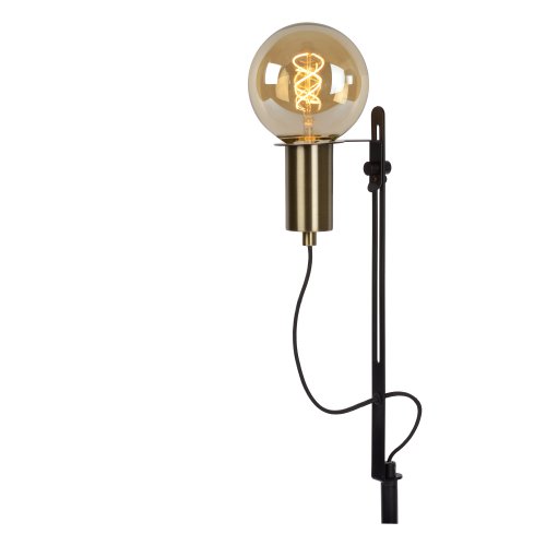 LUCIDE MALCOLM Floorlamp E27/40W H140cm Black stojací lampa - obrázek