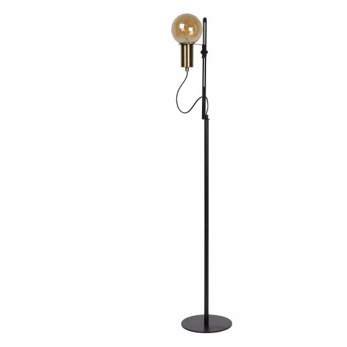 LUCIDE MALCOLM Floorlamp E27/40W H140cm Black stojací lampa - obrázek