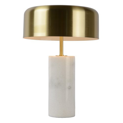 LUCIDE MIRASOL Table lamp G9/3x7W White Marble stolní lampa - obrázek