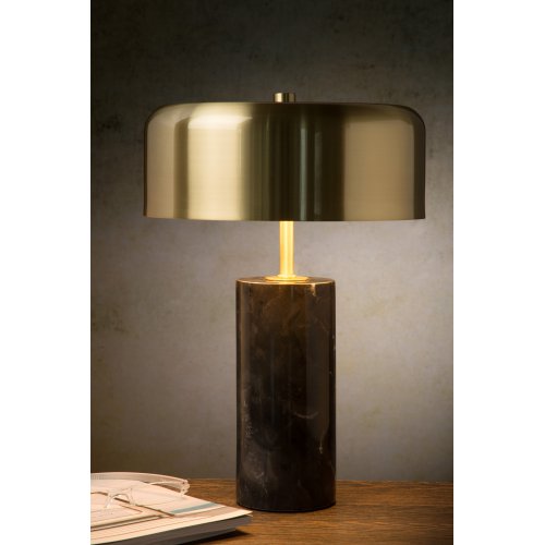 LUCIDE MIRASOL Table lamp G9/3x7W Black Marble stolní lampa - obrázek