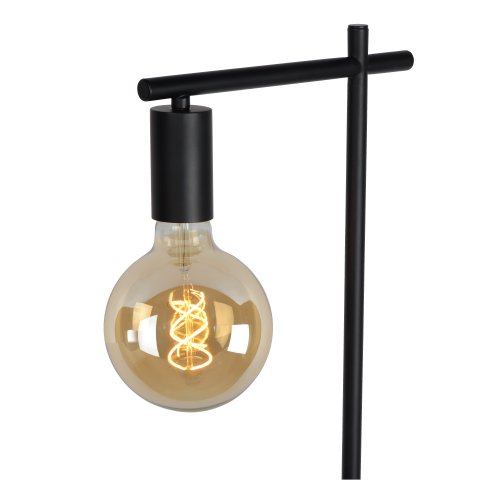 LUCIDE LEANNE Floor Lamp E27/40W Black stojací lampa - obrázek