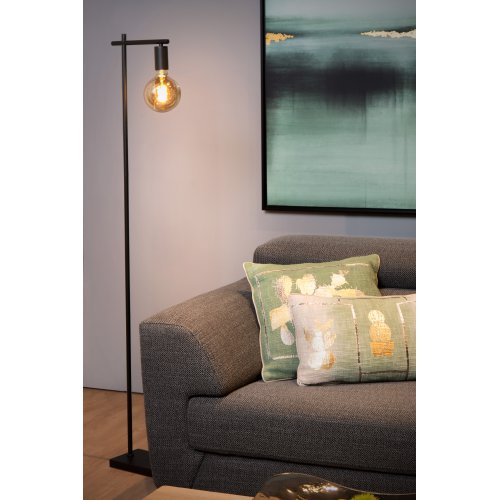 LUCIDE LEANNE Floor Lamp E27/40W Black stojací lampa - obrázek