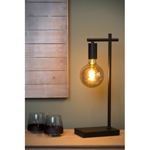 LUCIDE LEANNE Table Lamp E27/40W Black stolní lampa - obrázek