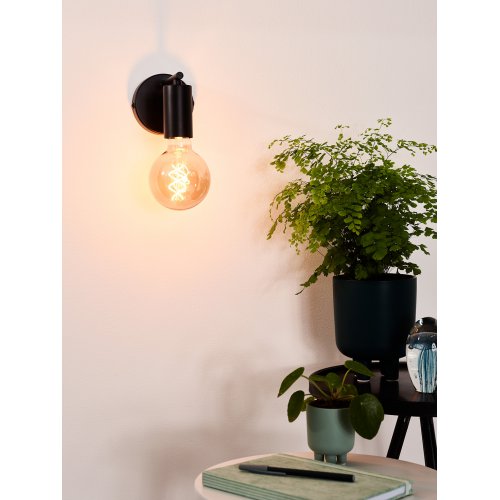 LUCIDE LEANNE Wall Light E27/60W Black - obrázek