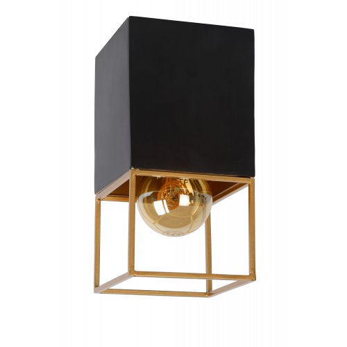 LUCIDE RIXT Ceiling light E27/40W 10x10cm H18cm Black/Gol - obrázek