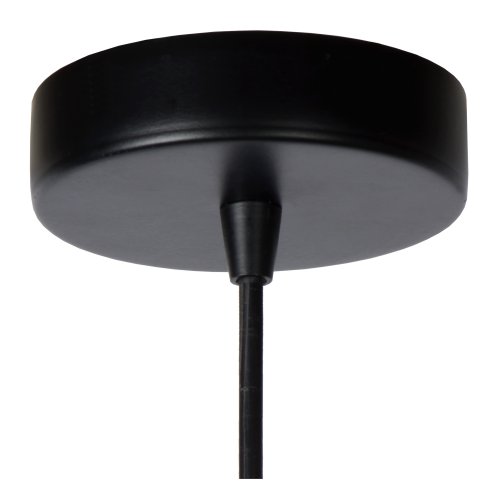 LUCIDE RUBEN  Pendant 1x E27 40W Black/Satin Brass závěsné svítidlo, lustr - obrázek