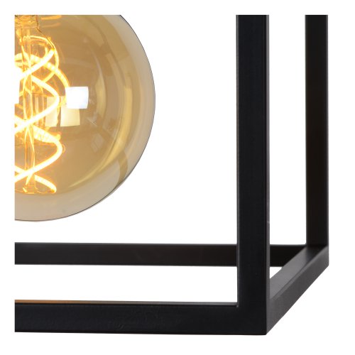 LUCIDE RUBEN  Pendant 1x E27 40W Black/Satin Brass závěsné svítidlo, lustr - obrázek