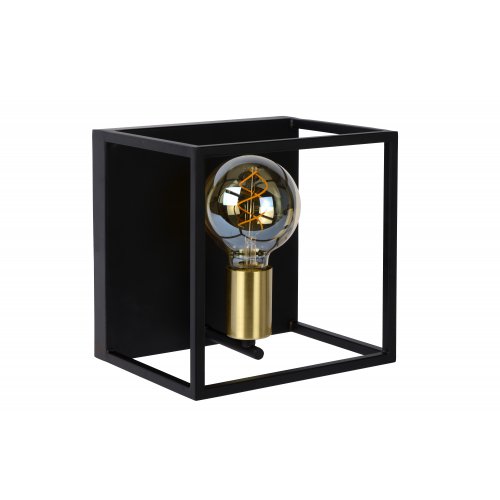 LUCIDE RUBEN Wall light 1x E27 40W Black/Satin Brass nástěnné svítidlo - obrázek