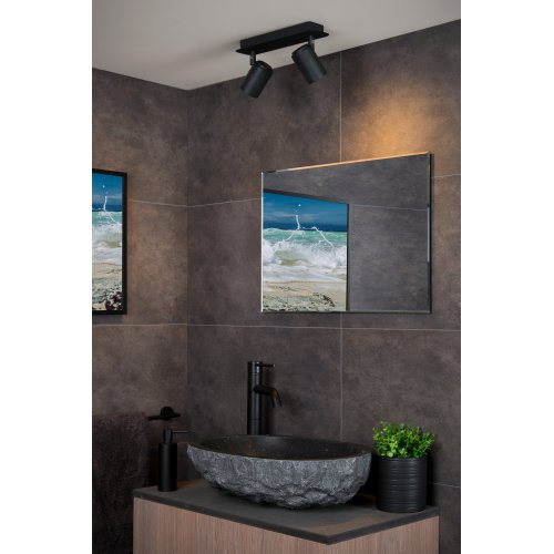 LUCIDE LENNERT Wall spotlight 2x5W/GU10 Matt Black bodové svítidlo, bodovka - obrázek