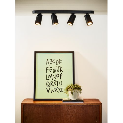 LUCIDE XYRUS Spot 4xGU10/5W incl. DTW W9 L60 H12.5cm Blac bodové svítidlo, bodovka - obrázek