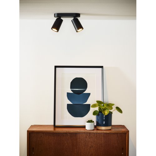 LUCIDE XYRUS Spot 2xGU10/5W incl. DTW  W9 L20 H12.5cm Bla bodové svítidlo, bodovka - obrázek