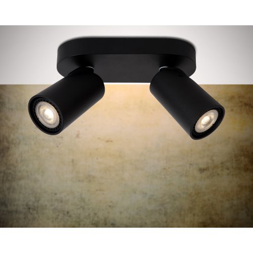 LUCIDE XYRUS Spot 2xGU10/5W incl. DTW  W9 L20 H12.5cm Bla bodové svítidlo, bodovka - obrázek