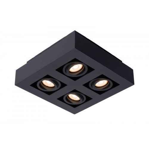 LUCIDE XIRAX Ceiling Light 4xGU10/5W LED DTW Black bodové svítidlo, bodovka - obrázek