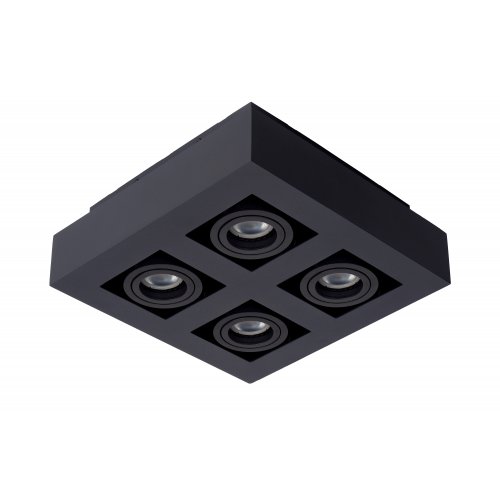 LUCIDE XIRAX Ceiling Light 4xGU10/5W LED DTW Black bodové svítidlo, bodovka - obrázek