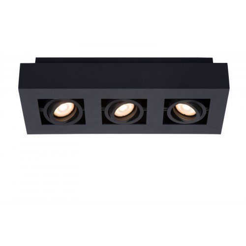 LUCIDE XIRAX Ceiling Light 3xGU10/5W LED  DTW Black bodové svítidlo, bodovka