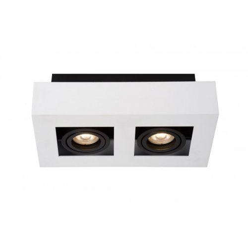 LUCIDE XIRAX Ceiling Light 2xGU10/5W LED DTW White bodové svítidlo, bodovka - obrázek