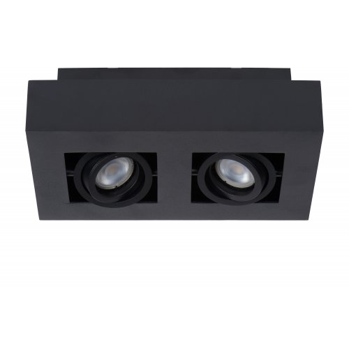 LUCIDE XIRAX Ceiling Light 2xGU10/5W LED DTW Black bodové svítidlo, bodovka - obrázek