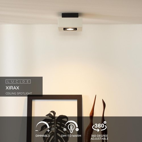LUCIDE XIRAX Ceiling Light 1xGU10/5W LED  DTW  White bodové svítidlo, bodovka - obrázek