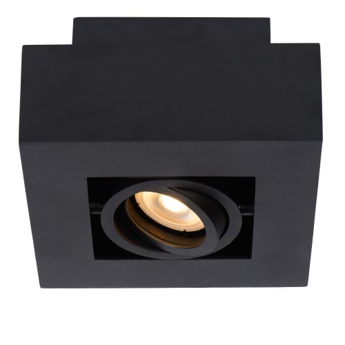LUCIDE XIRAX Ceiling Light 1xGU10/5W LED  DTW  Black bodové svítidlo, bodovka - obrázek