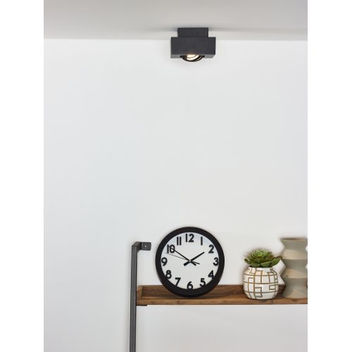 LUCIDE XIRAX Ceiling Light 1xGU10/5W LED  DTW  Black bodové svítidlo, bodovka - obrázek