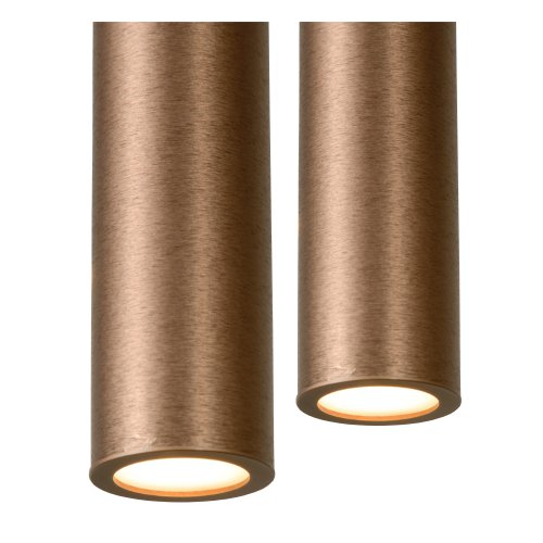 LUCIDE LORENZ Pendant  LED  6x4W Satin Copper závěsné svítidlo, lustr - obrázek