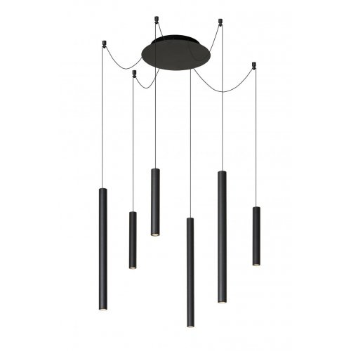 LUCIDE LORENZ Pendant  LED  6x4W Black Matte závěsné svítidlo, lustr - obrázek