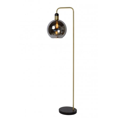 LUCIDE JULIUS Floor lamp E27/25W Smoke glass/ Back Marble stojací lampa - obrázek