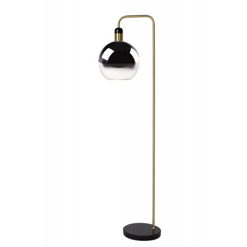 LUCIDE JULIUS Floor lamp E27/25W Smoke glass/ Back Marble stojací lampa - obrázek