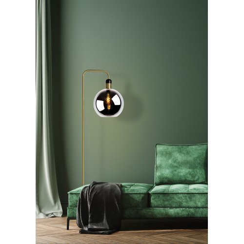 LUCIDE JULIUS Floor lamp E27/25W Smoke glass/ Back Marble stojací lampa - obrázek