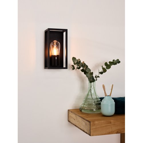 LUCIDE CARLYN Wall lamp Bathroom E14/6W Black nástěnné svítidlo - obrázek