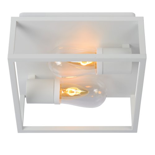 LUCIDE CARLYN Ceiling Light Bathroom 2x E14/6W White - obrázek