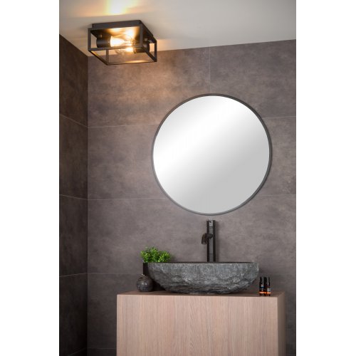 LUCIDE CARLYN Ceiling Light Bathroom 2xE14/6W Black - obrázek