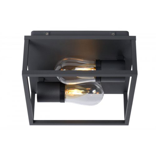LUCIDE CARLYN Ceiling Light Bathroom 2xE14/6W Black