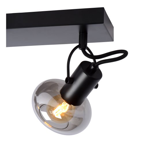LUCIDE MADEE Ceiling spotlight  2x E14/25W Back/Smoke gla bodové svítidlo, bodovka - obrázek