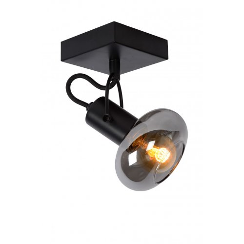 LUCIDE MADEE Ceiling spotlight  1x E14/25W Back/Smoke gla bodové svítidlo, bodovka - obrázek