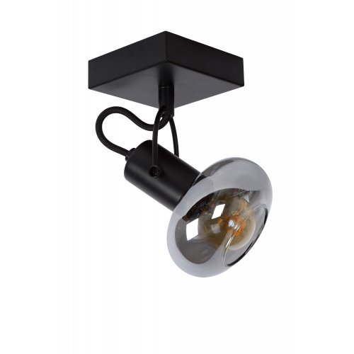 LUCIDE MADEE Ceiling spotlight  1x E14/25W Back/Smoke gla bodové svítidlo, bodovka - obrázek