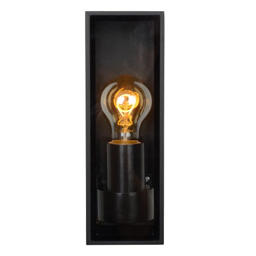 LUCIDE DUKAN Oustide wall lamp E27/40W Black nástěnné svítidlo - obrázek