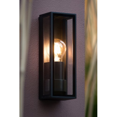 LUCIDE DUKAN Oustide wall lamp E27/40W Black nástěnné svítidlo - obrázek