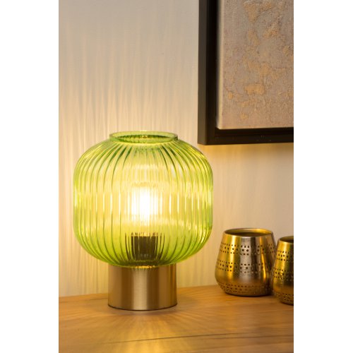 LUCIDE MALOTO Table lamp E27 ZelenĂˇ stolní lampa - obrázek