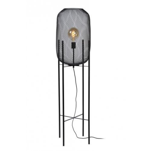 LUCIDE MESH - Floor lamp - Ă 35 cm - E27 - Black stojací lampa - obrázek