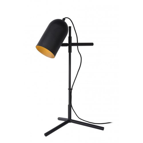 LUCIDE EDEK - Table lamp - E27 - Black stolní lampa