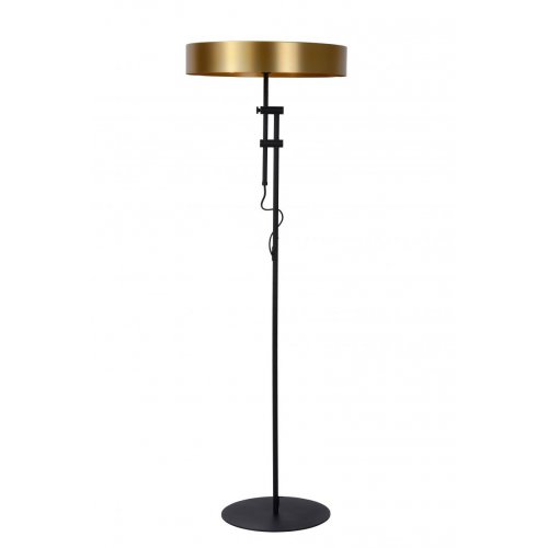 LUCIDE GIADA Floorlamp 2x E27 /40W Matt Black/Satin Bras stojací lampa - obrázek