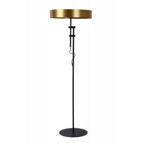 LUCIDE GIADA Floorlamp 2x E27 /40W Matt Black/Satin Bras stojací lampa - obrázek